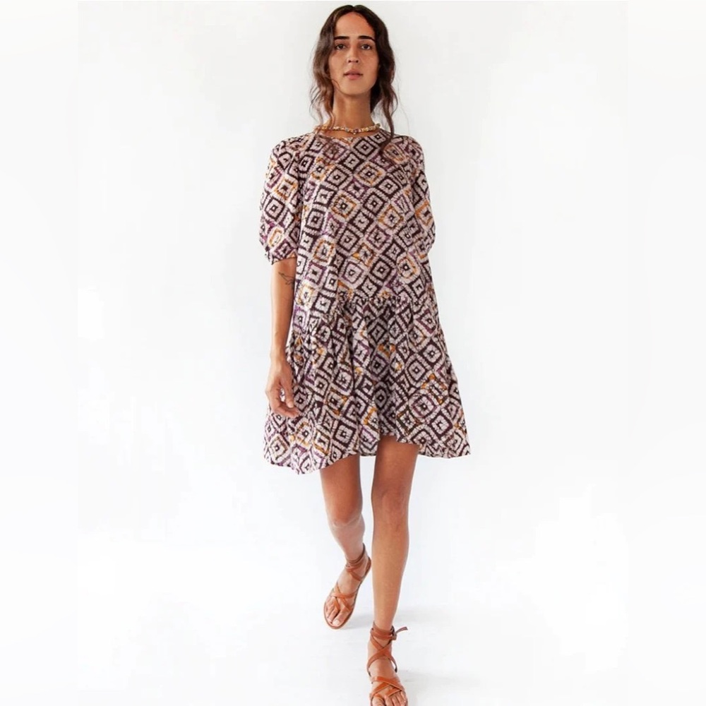 MATTA NY Kenia Diamond Dress in Choco Size Large